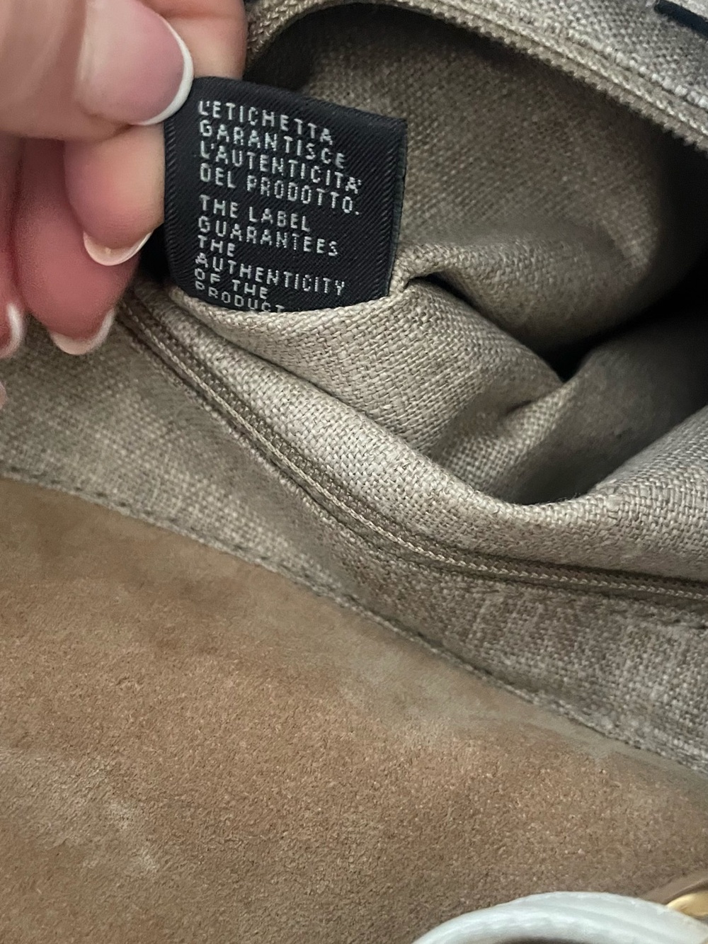 Fendi White & Tan Tote Authentic - Picture 6 of 15